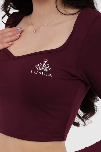 Voilet flow Langarm & Leggins - Set
