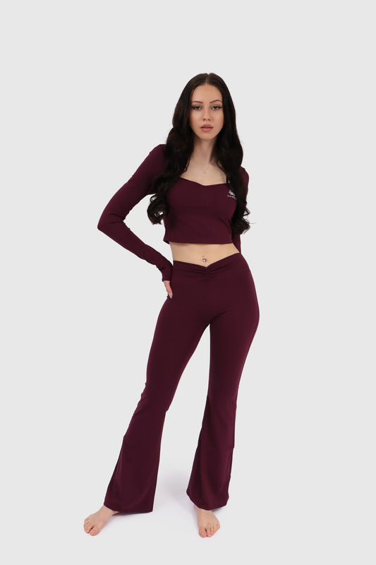 Voilet flow Langarm & Leggins - Set