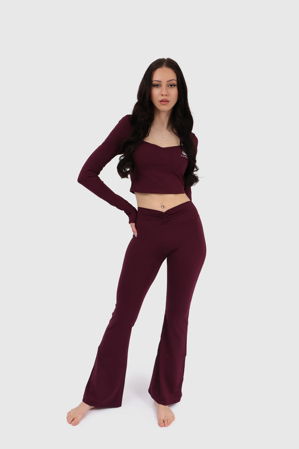 Voilet flow Langarm & Leggins - Set