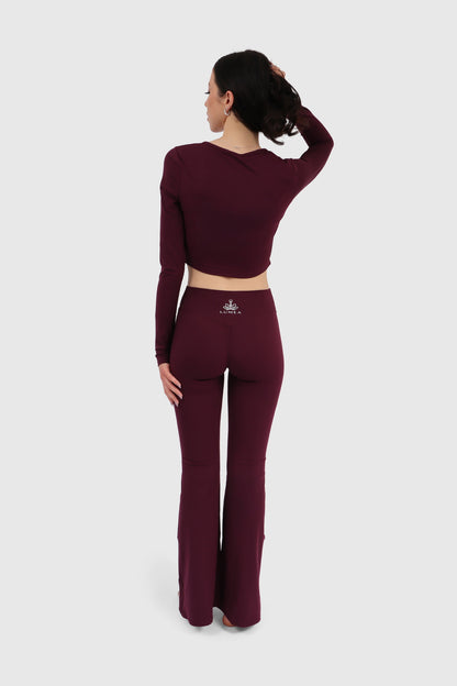 Voilet flow Langarm & Leggins - Set